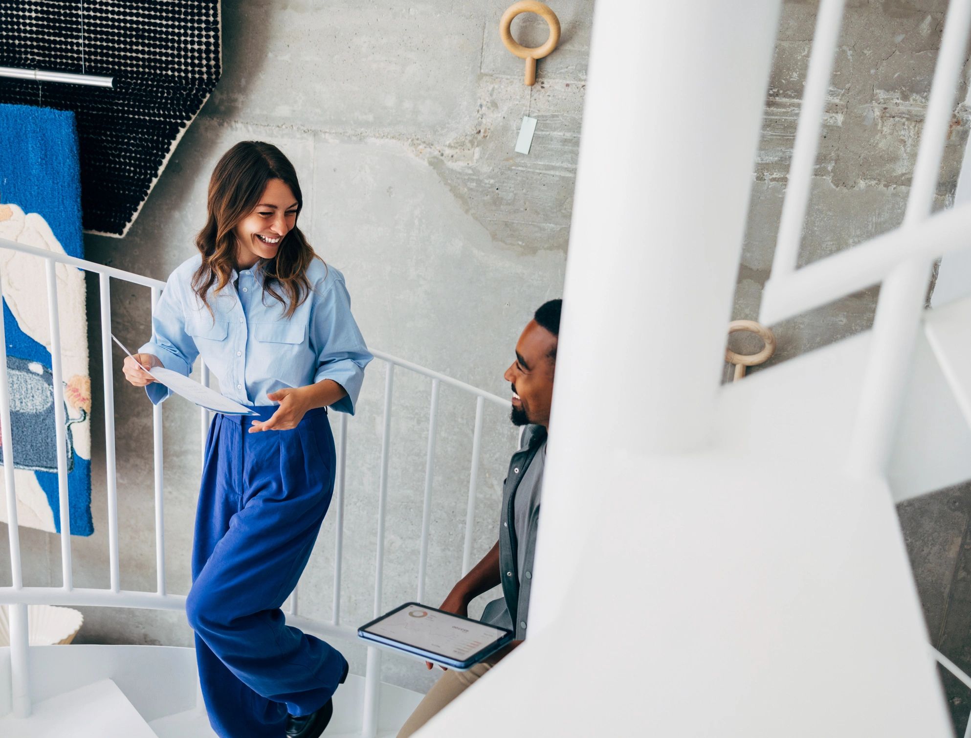 enterprise IT team collaboration modern blue